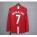 Manchester United 07/08 Home Red Long Sleeve Soccer Jersey